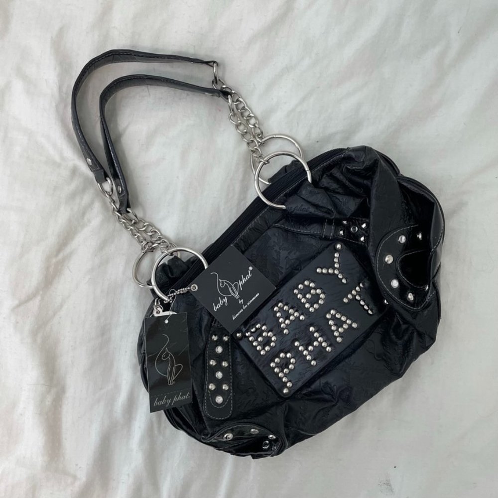 Deadstock Y2K Studded Leather Baby Phat Purse